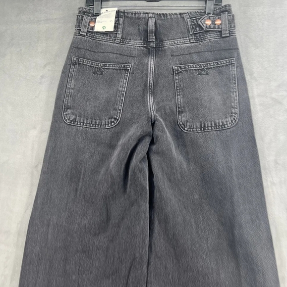 Free People Care Super Sweeper Wide Leg Flood Jeans - Picture 10 of 11